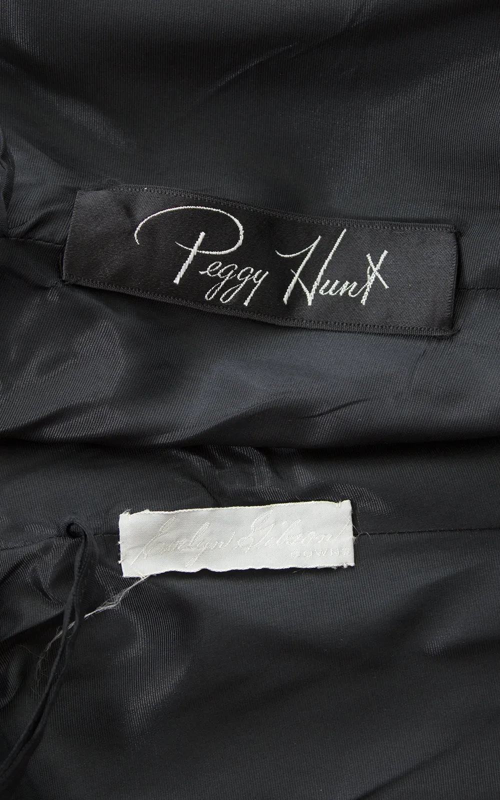 1950s Peggy Hunt Floral Sequin Silk & Linen Dress | medium
