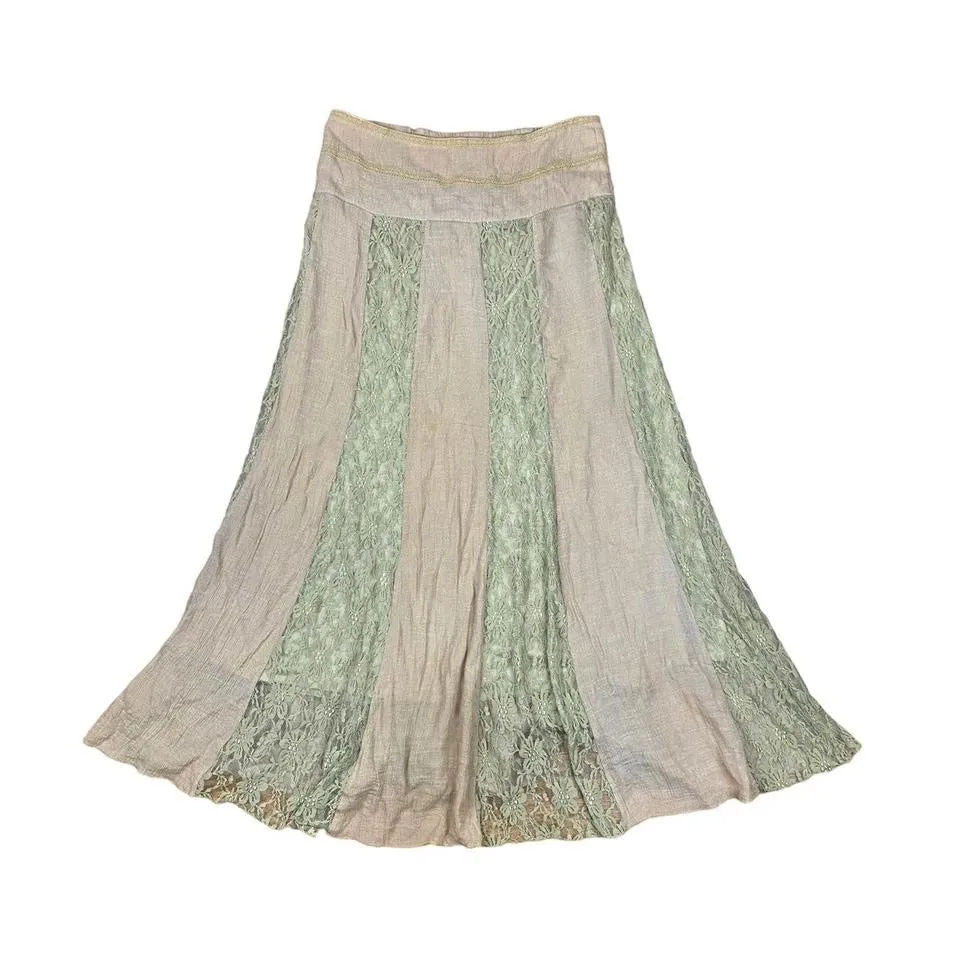 2000s Sand & Sage Maxi Skirt (M-L)