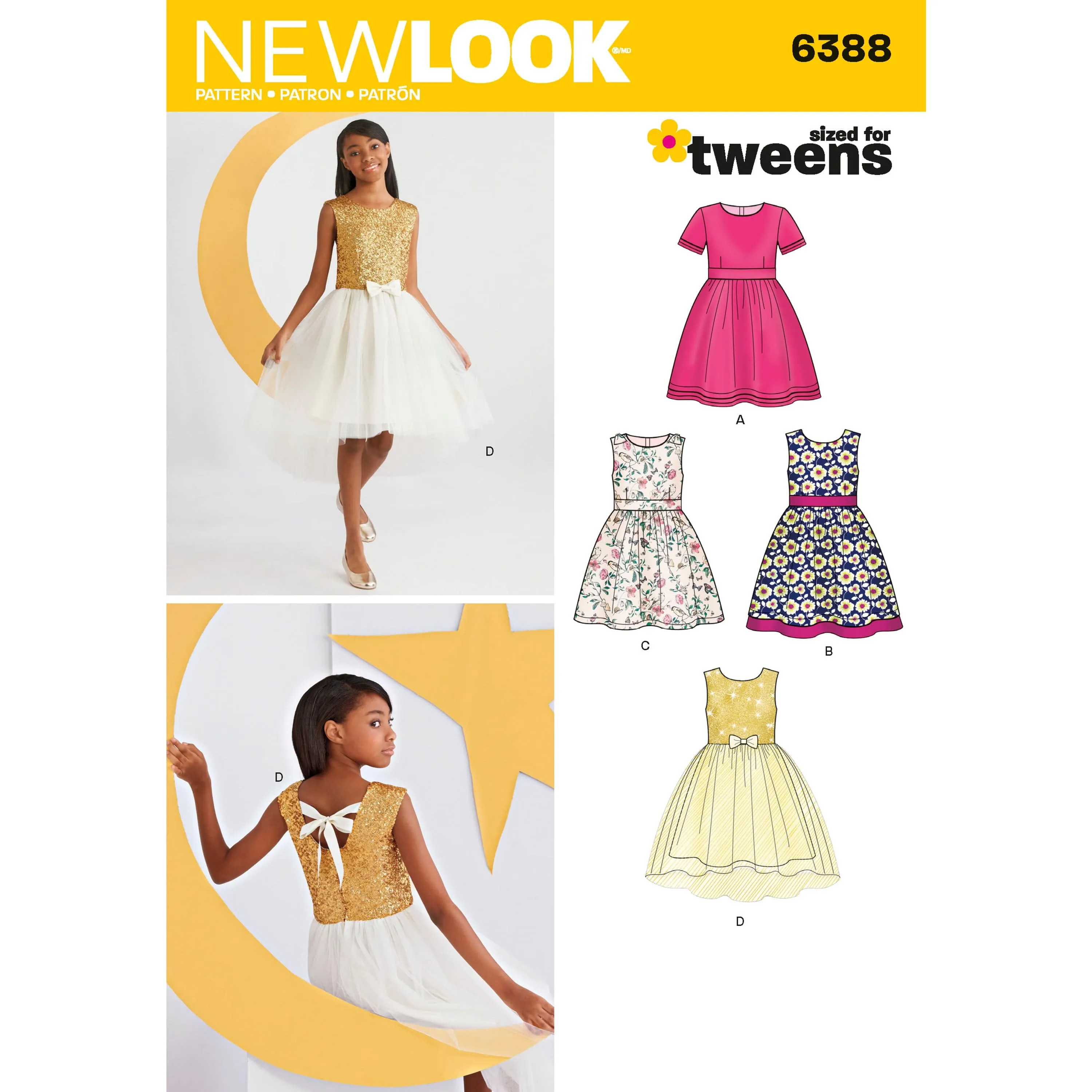 6388 Girls' Party Dresses