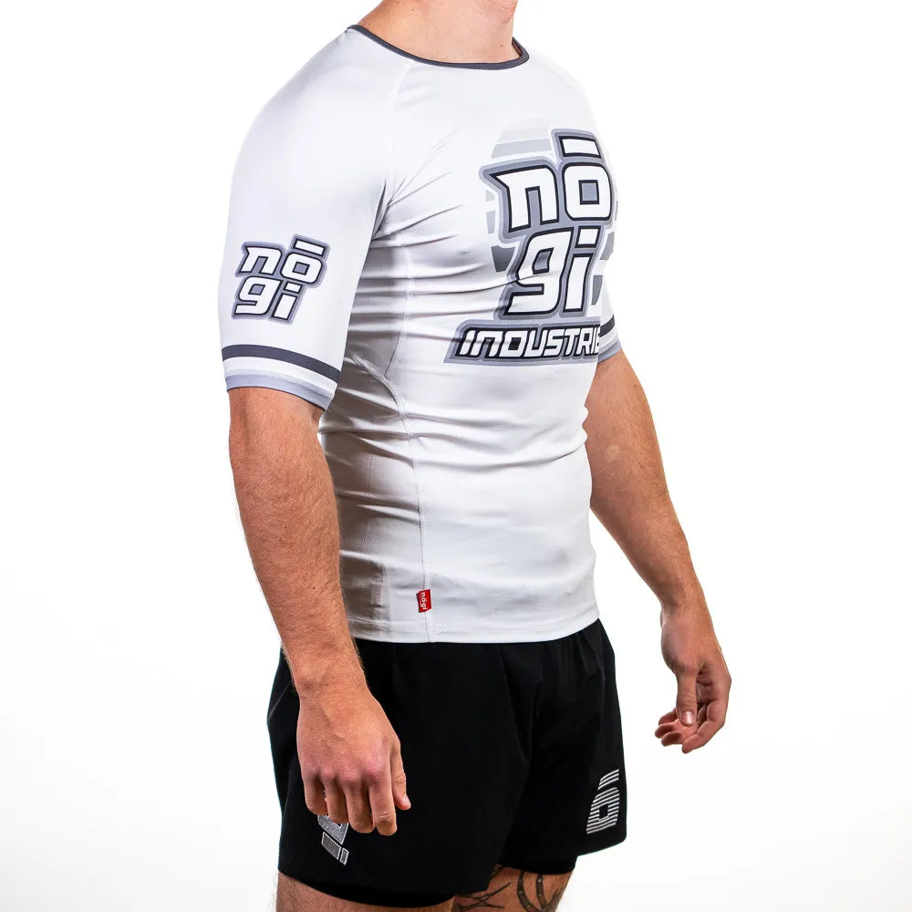 '7Four Short Sleeve Rank Rash Guard White