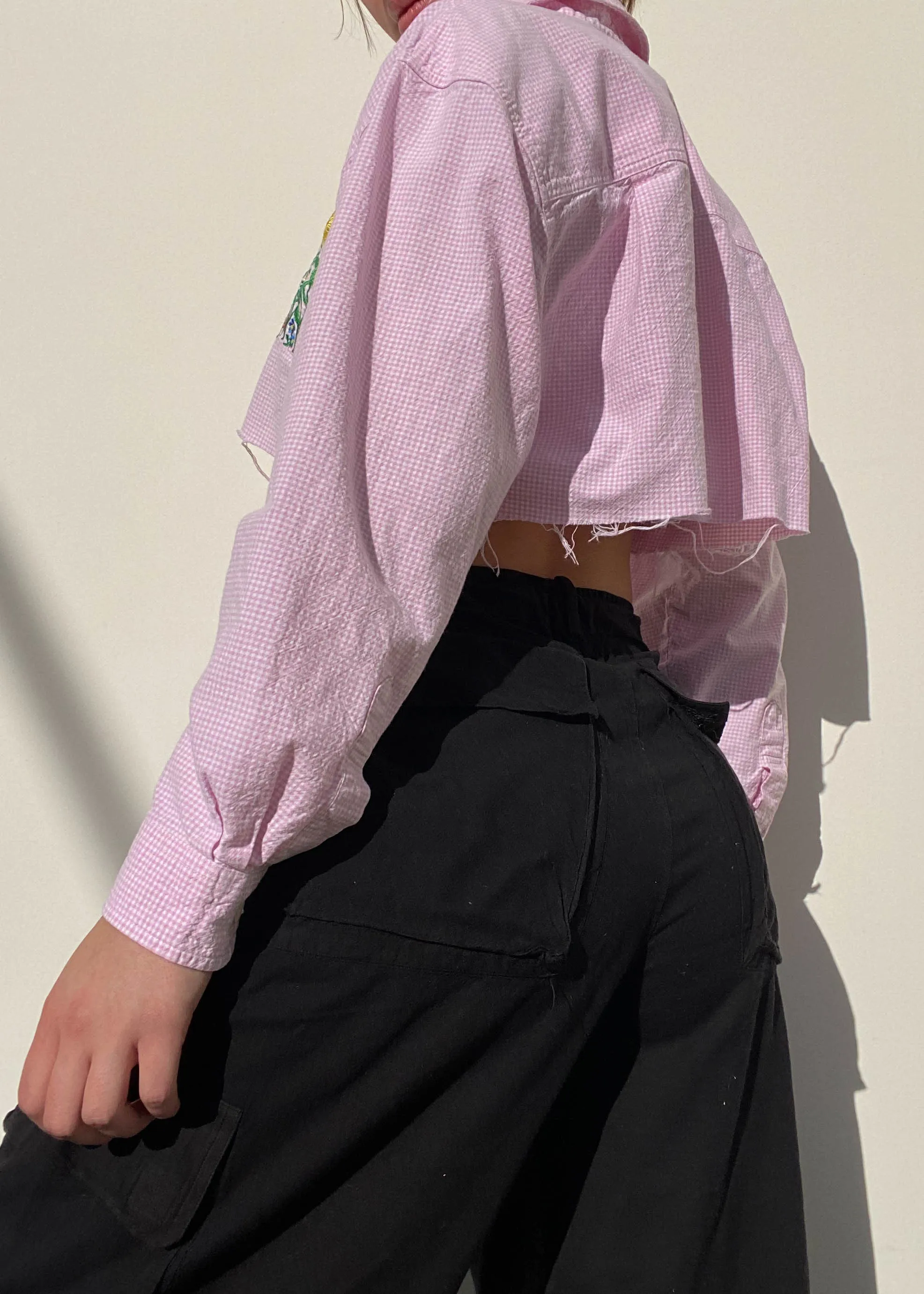 80's Garden Gingham Button-Down (XS)