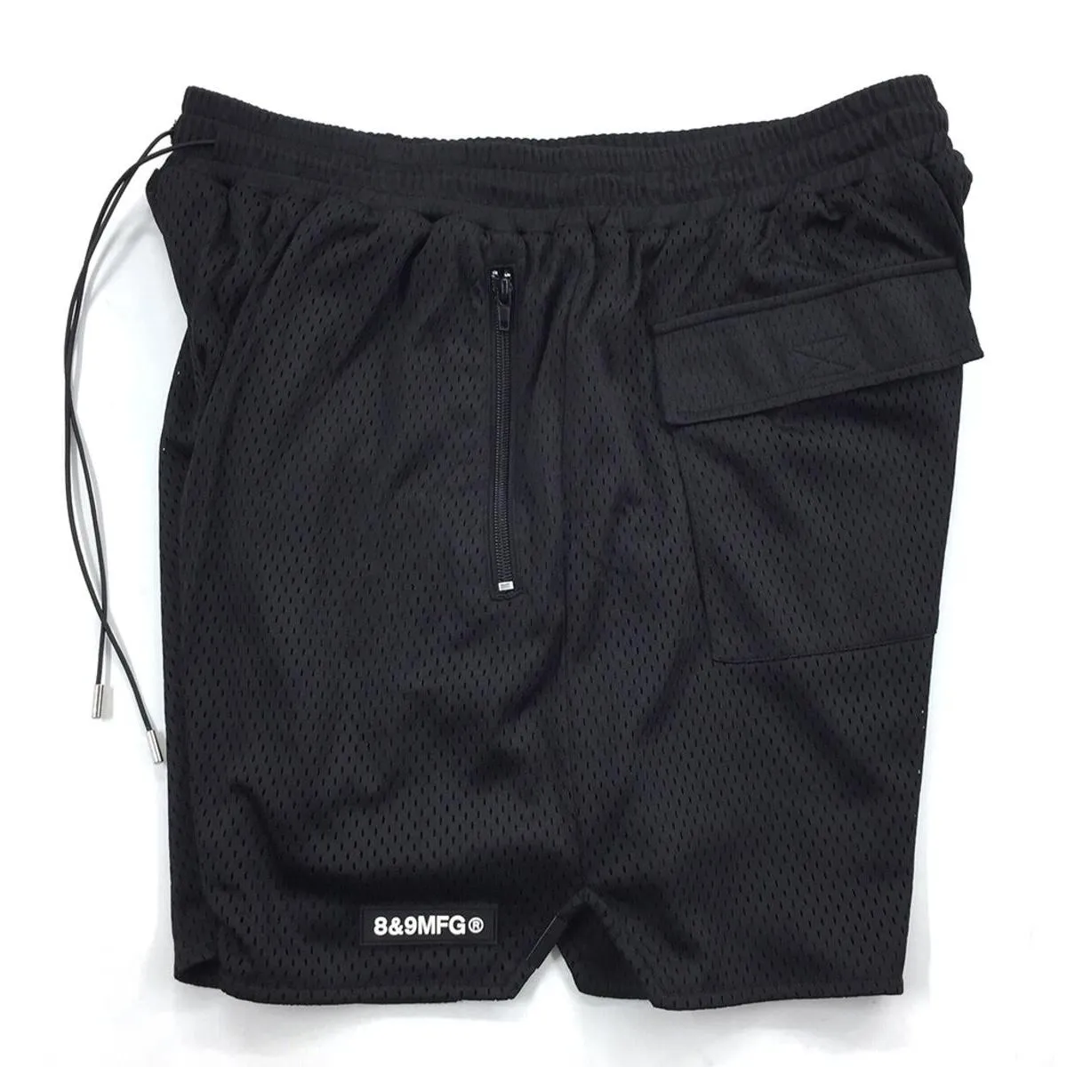8&9 Black Everyday Mesh Shorts  (SHEMESBLK)