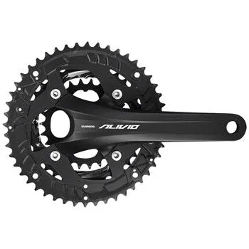 Alivio FC-T4060 Bicycle Crankset - 170mm, 9-Speed, 48/36/26t, 104/64 BCD, Hollowtech II Spindle Interface