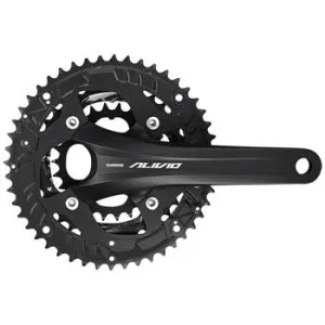 Alivio FC-T4060 Bicycle Crankset - 170mm, 9-Speed, 48/36/26t, 104/64 BCD, Hollowtech II Spindle Interface