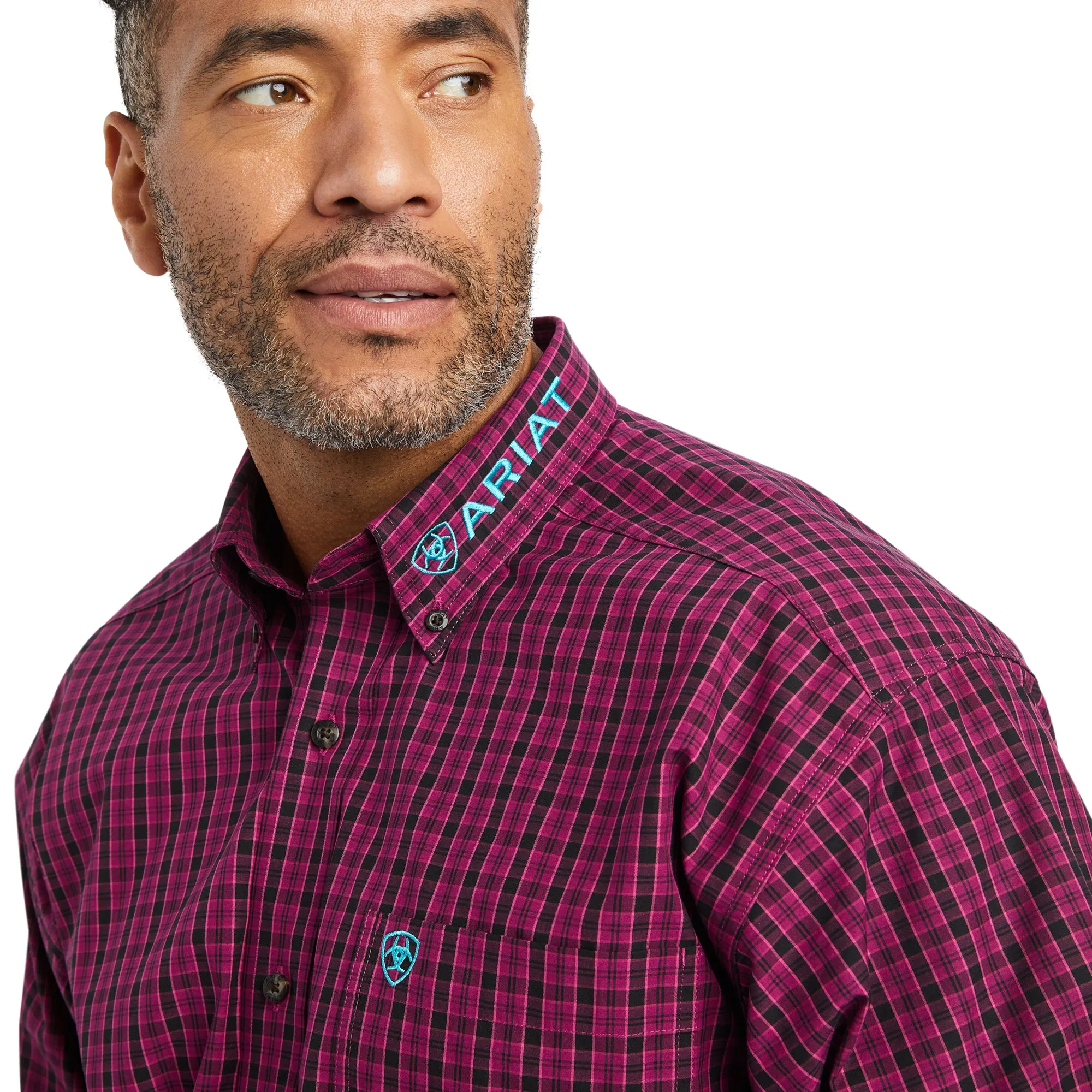 Ariat® Men's Pro Team Copper Beet Red Button Down Shirt 10042355