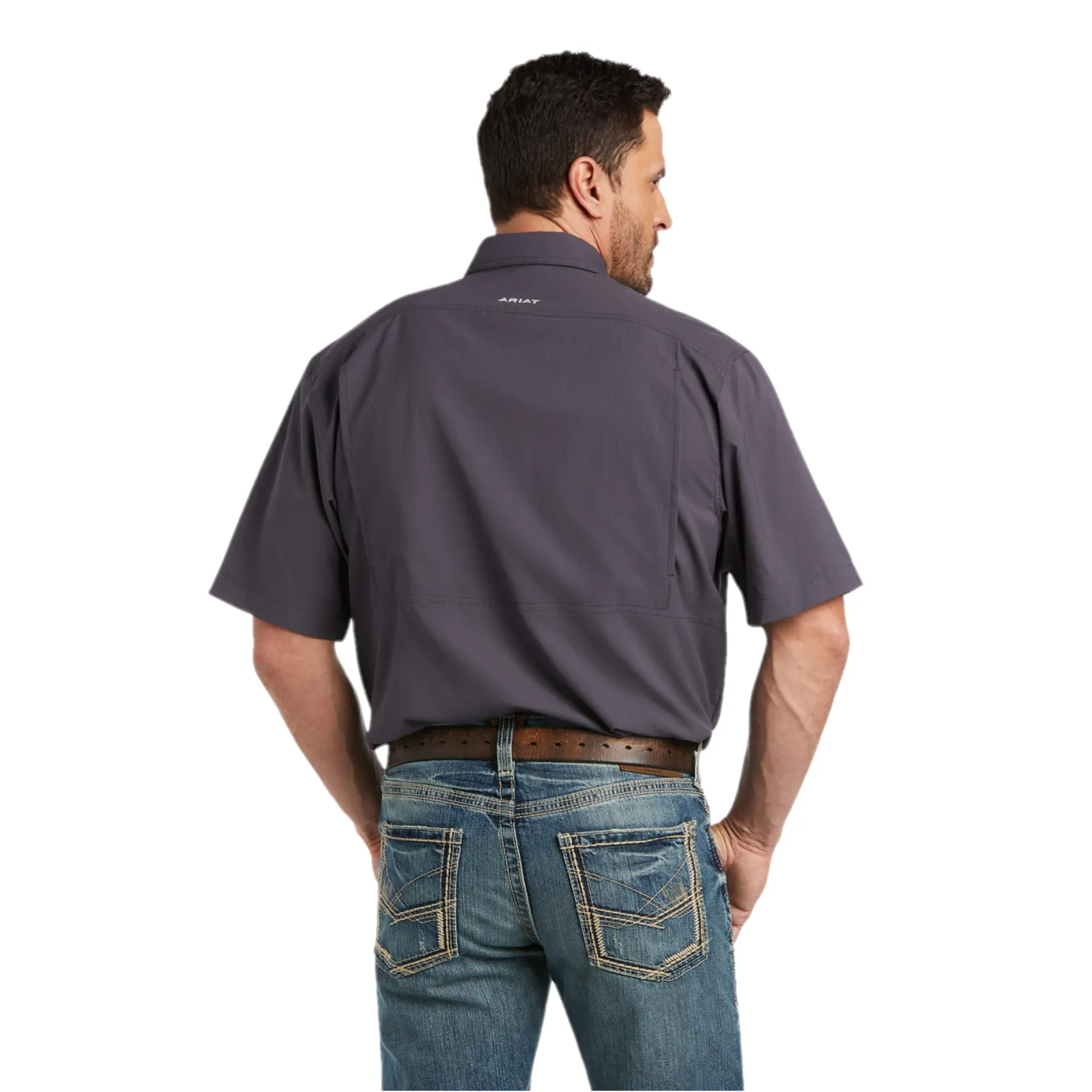 Ariat® Men's VENTTEK™ Woven Charcoal Grey Button Down Shirt 10034961