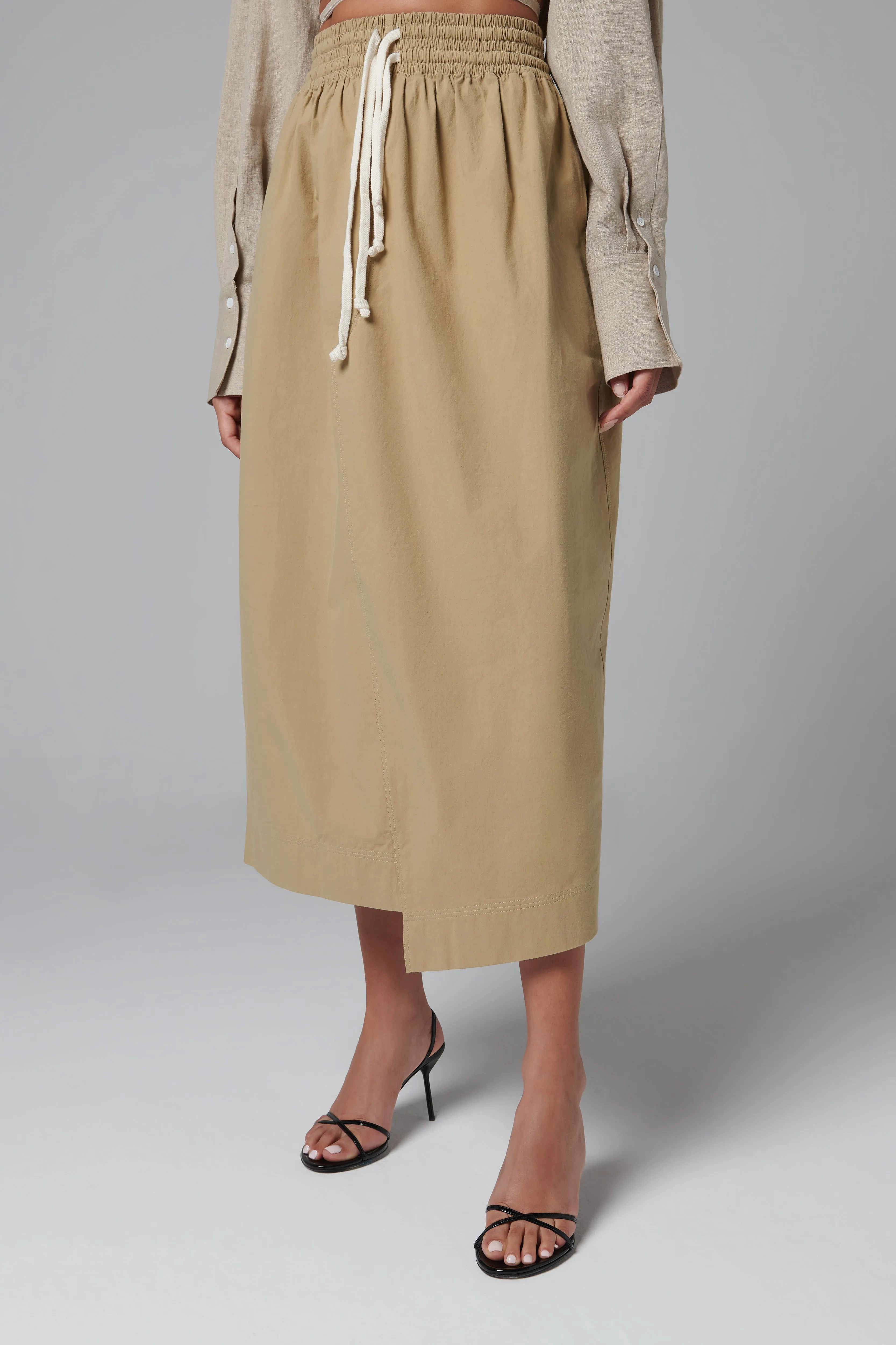 Biege Lounge Maxi Skirt