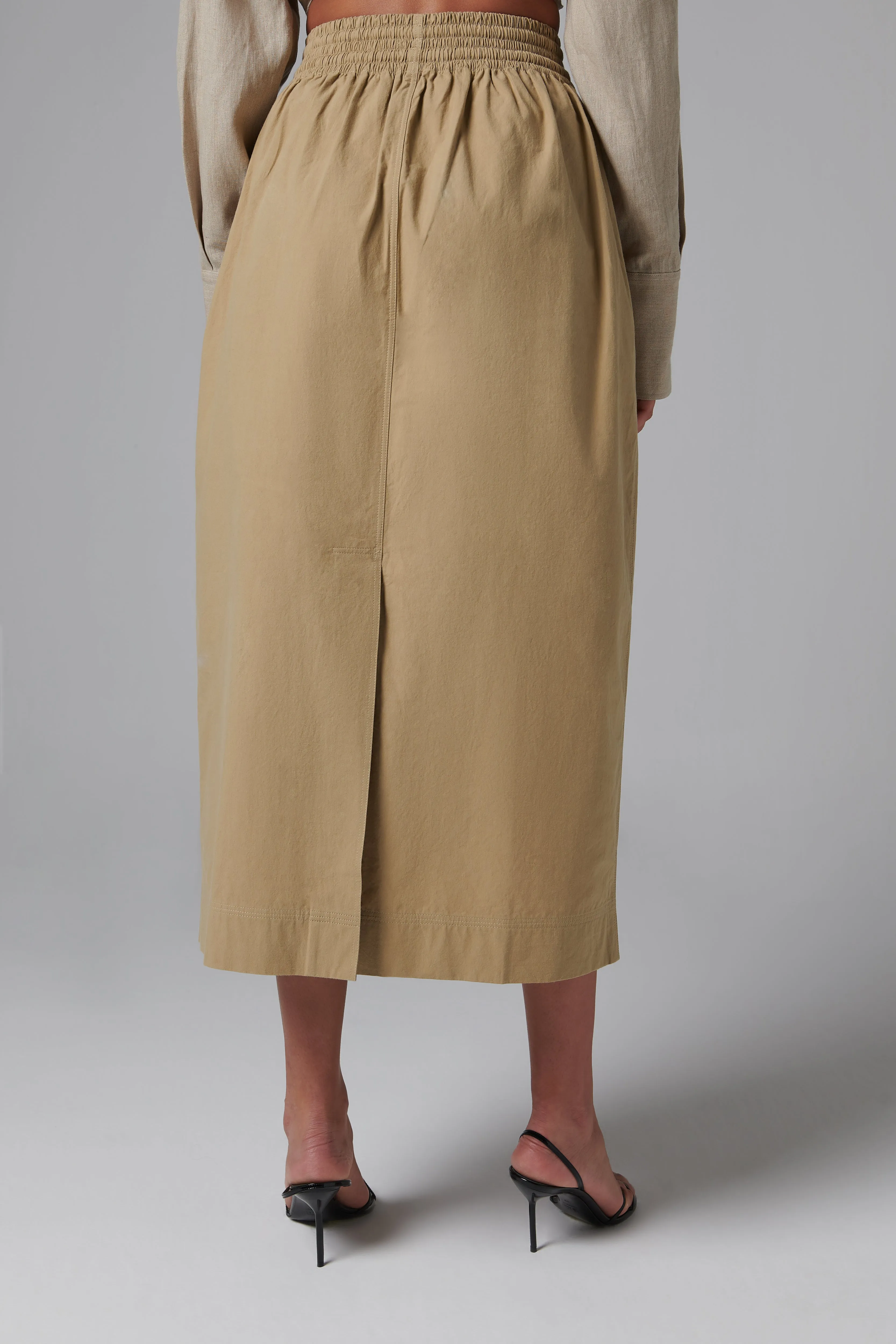 Biege Lounge Maxi Skirt