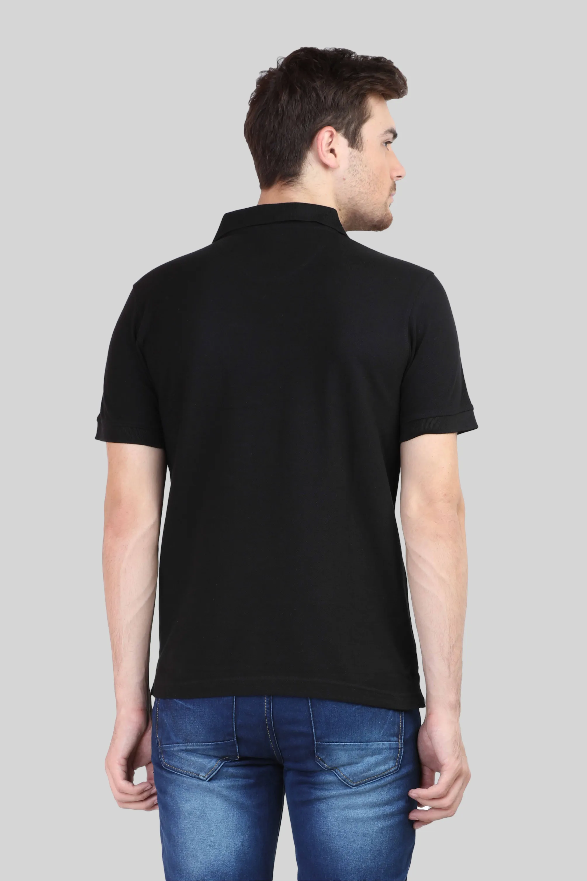 Black Polo T-shirt for men
