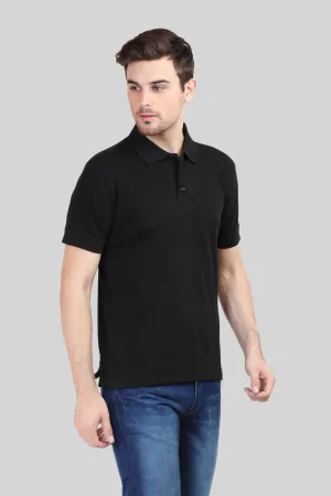 Black Polo T-shirt for men