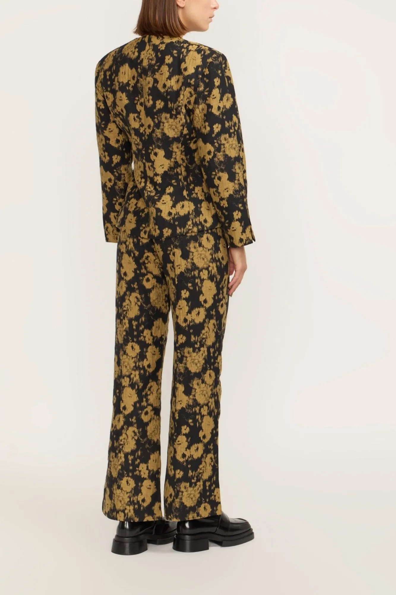 BLURRY BLACK & OCHRE Blazer