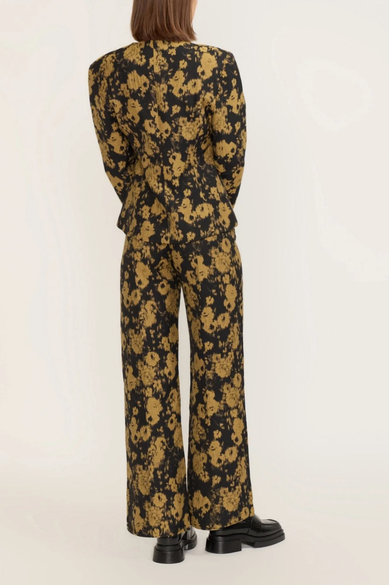 BLURRY BLACK & OCHRE Blazer