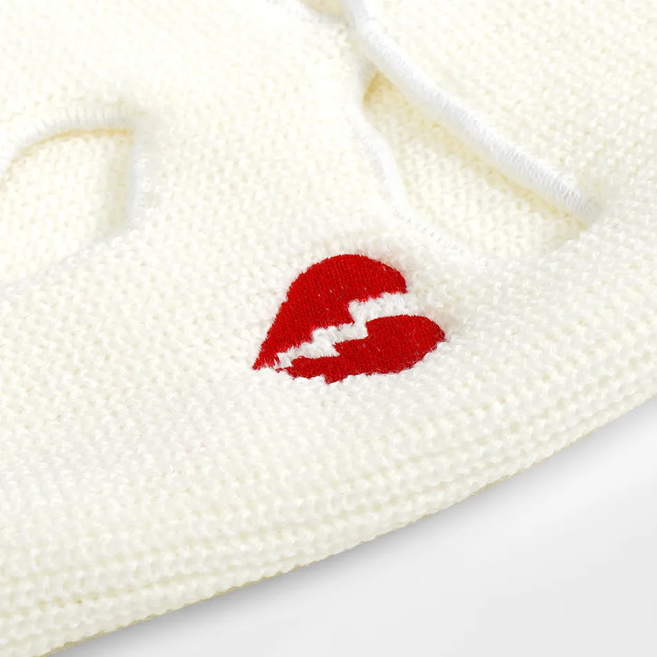 BRKN White Ski Mask