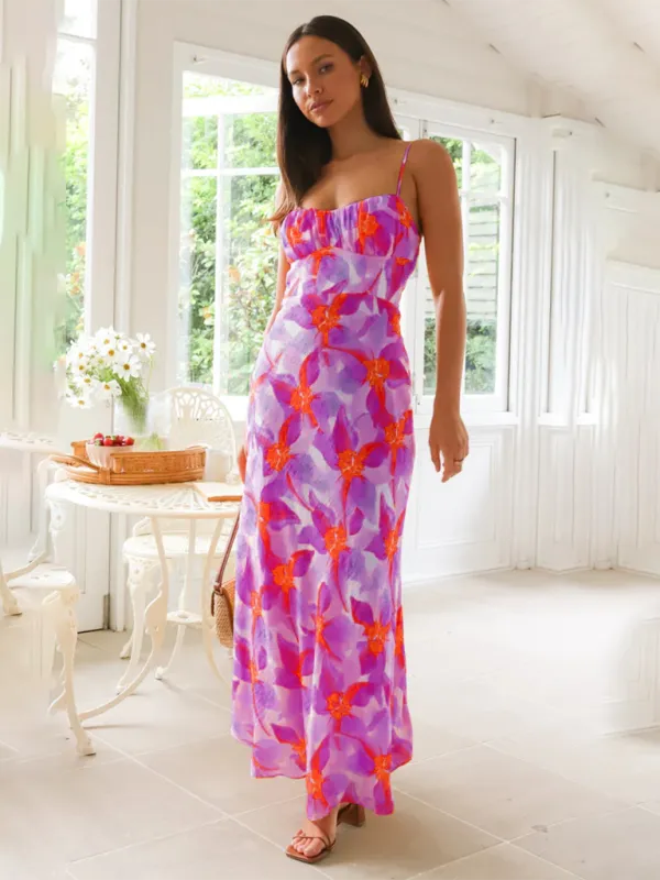 Cami Straps Floral Women's Summer Mermaid Dress