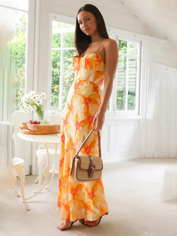 Cami Straps Floral Women's Summer Mermaid Dress