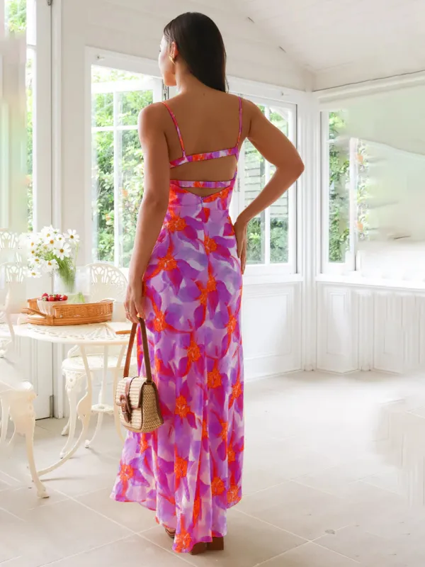 Cami Straps Floral Women's Summer Mermaid Dress
