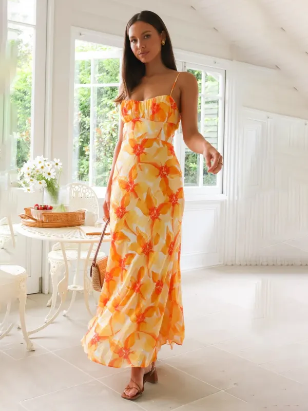 Cami Straps Floral Women's Summer Mermaid Dress
