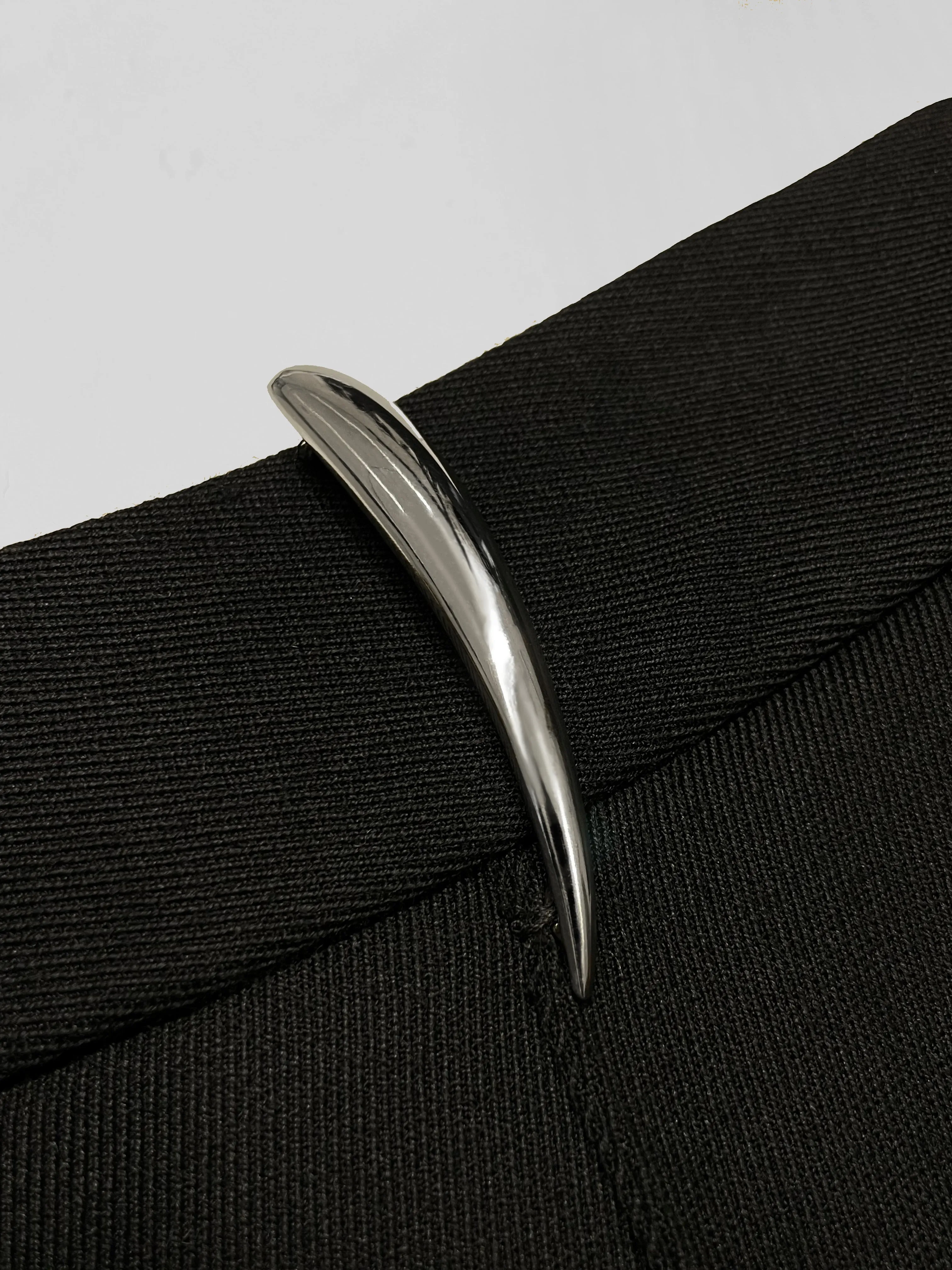 CLAW TAILORED PILLAR SKIRT - BLACK (Pre-order)