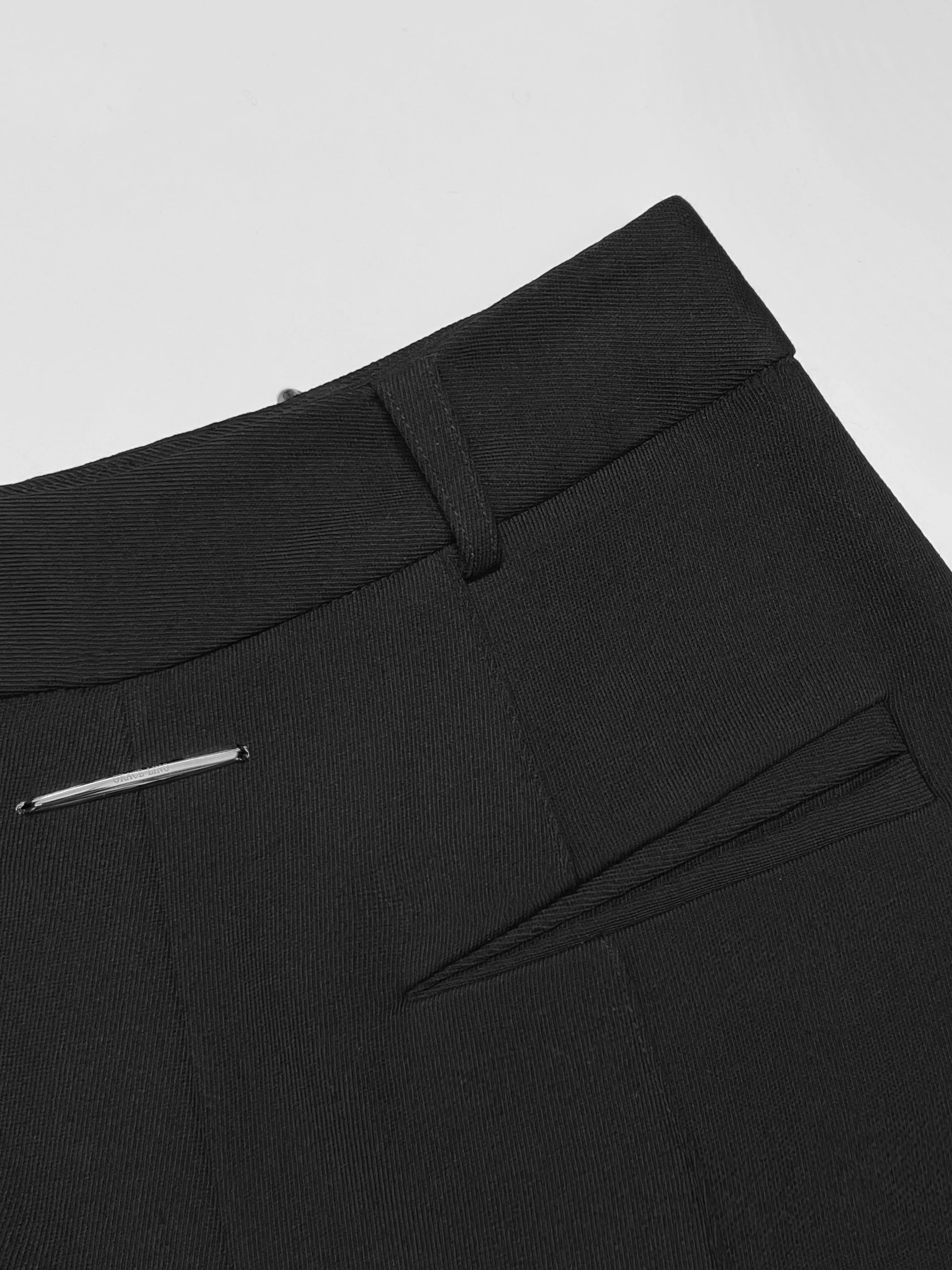 CLAW TAILORED PILLAR SKIRT - BLACK (Pre-order)