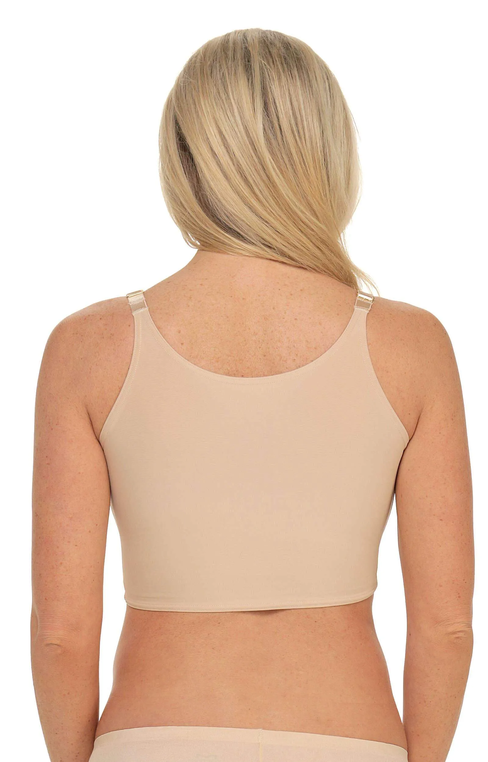 Comfeez Short Wirefree Scoop-Neck Bralette with Hidden Bra Pockets