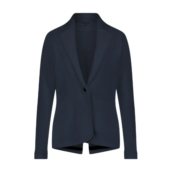 Cotton Blend Fitted Blazer