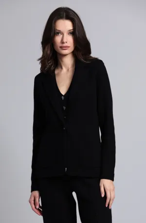 Cotton Blend Fitted Blazer