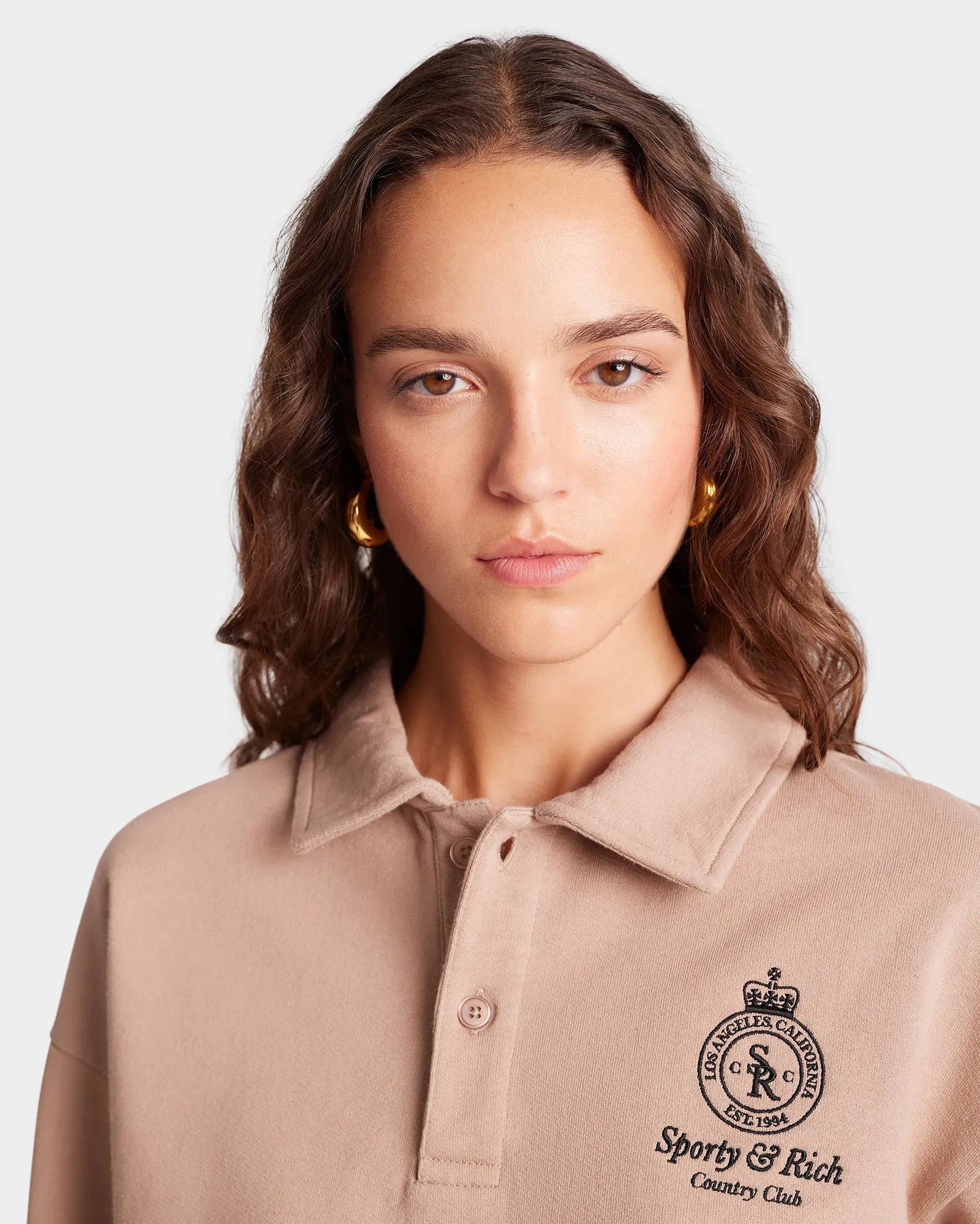 Crown Polo - Mink/Faded Black