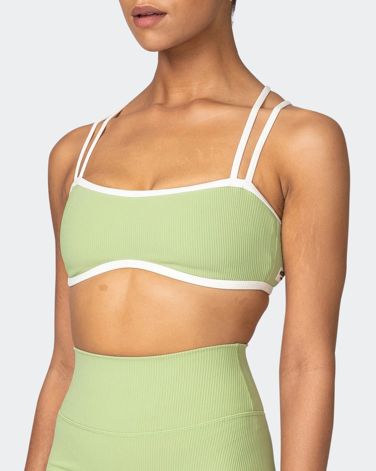 Curves Rib Bralette - Matcha
