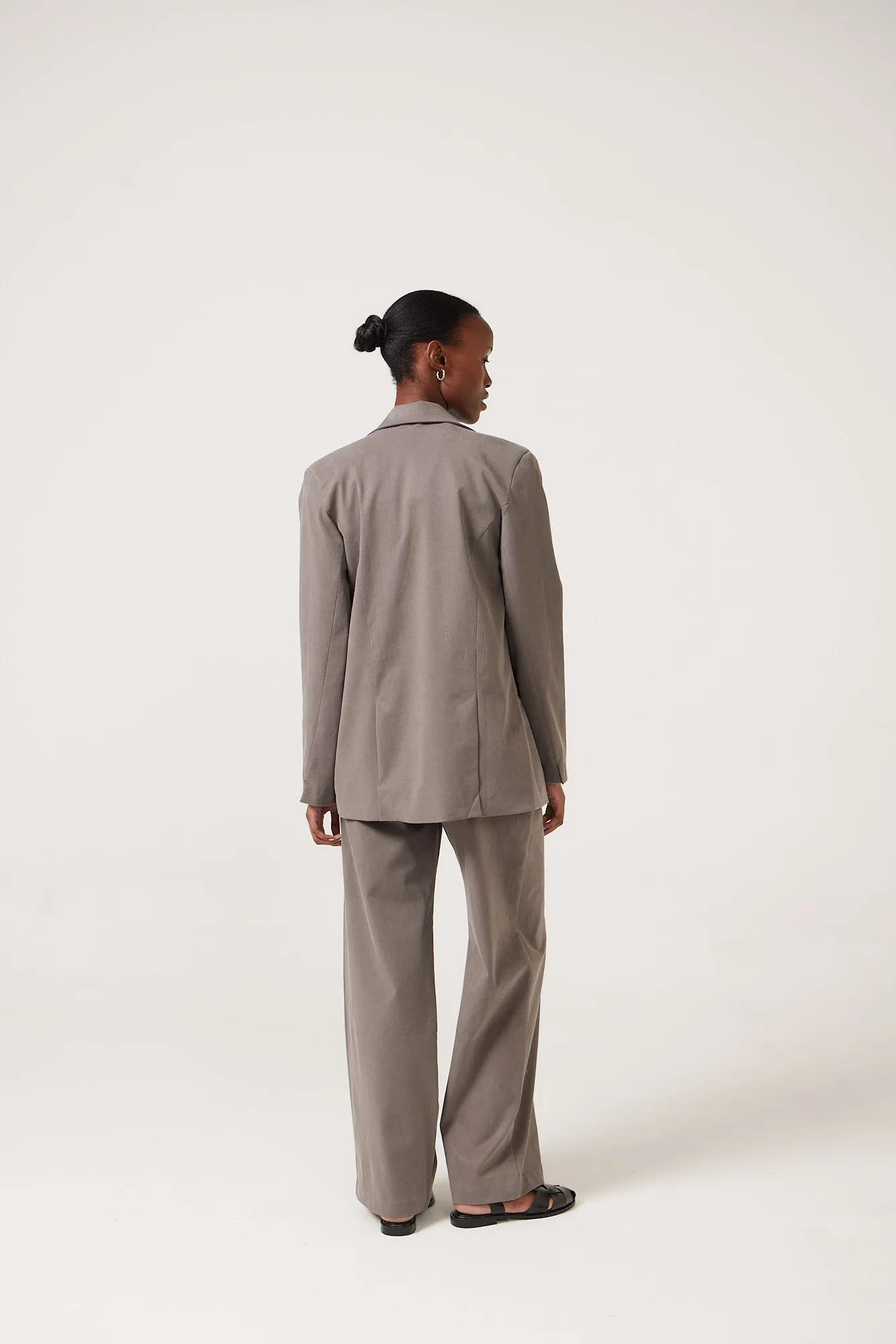 Delia Tailored Blazer - Varsity Grey