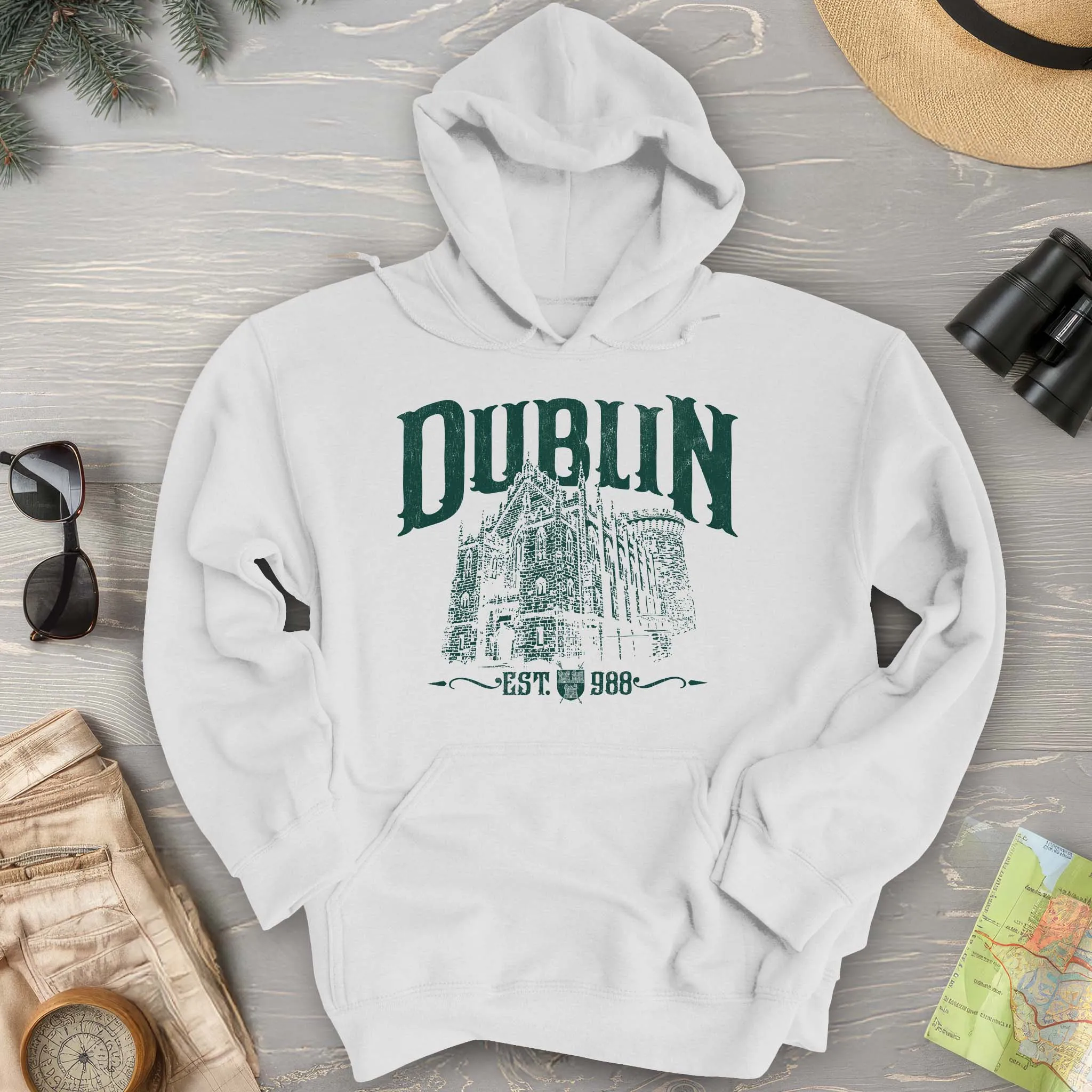 Dublin Ireland Castle Hoodie