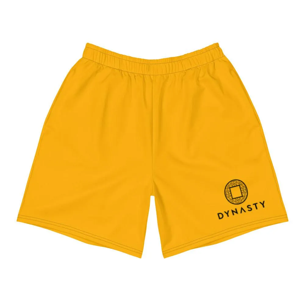 Dynasty Emblem Active Training Workout Shorts (Yellow)
