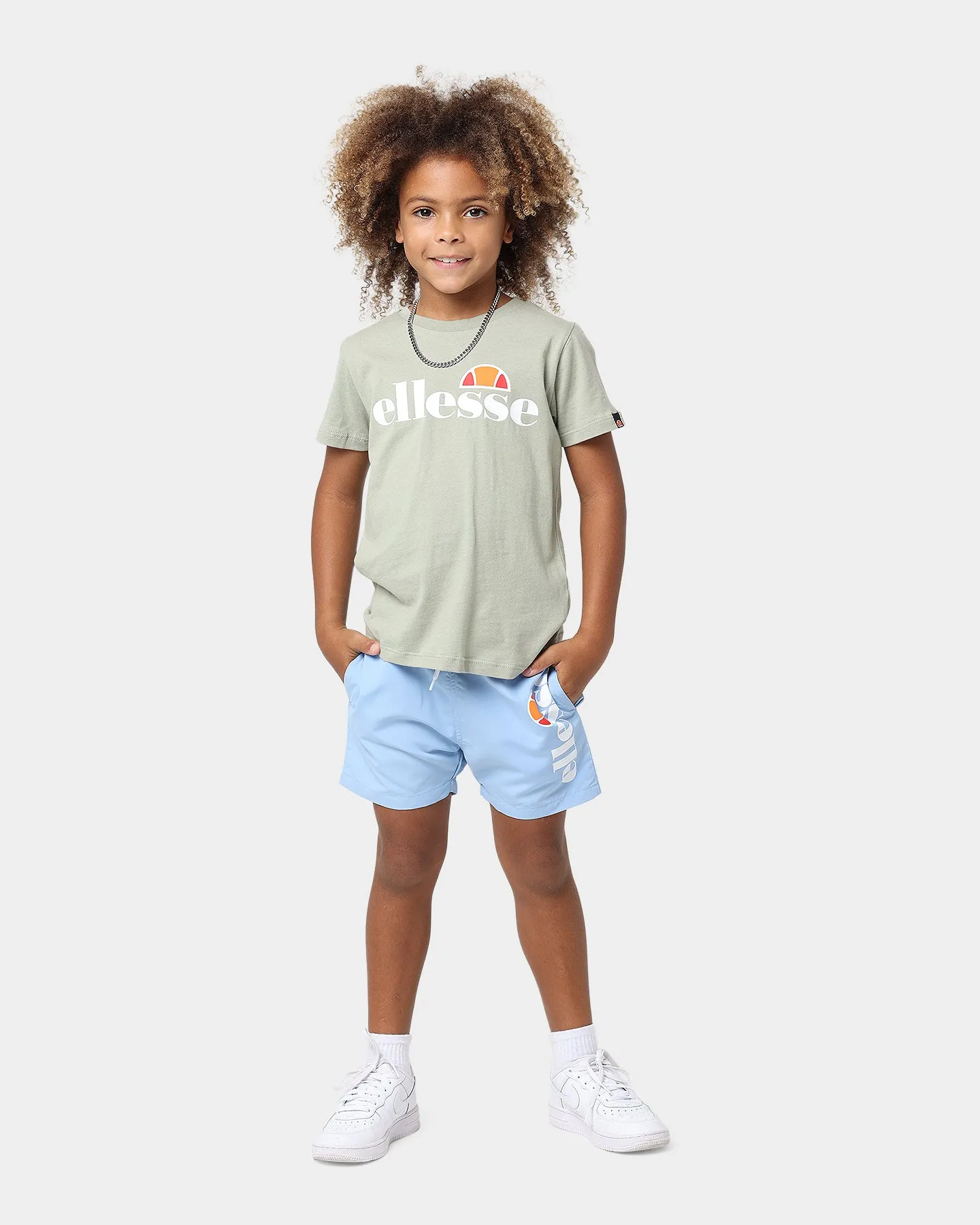 Ellesse Kids' Bervious Swim Shorts Light Blue