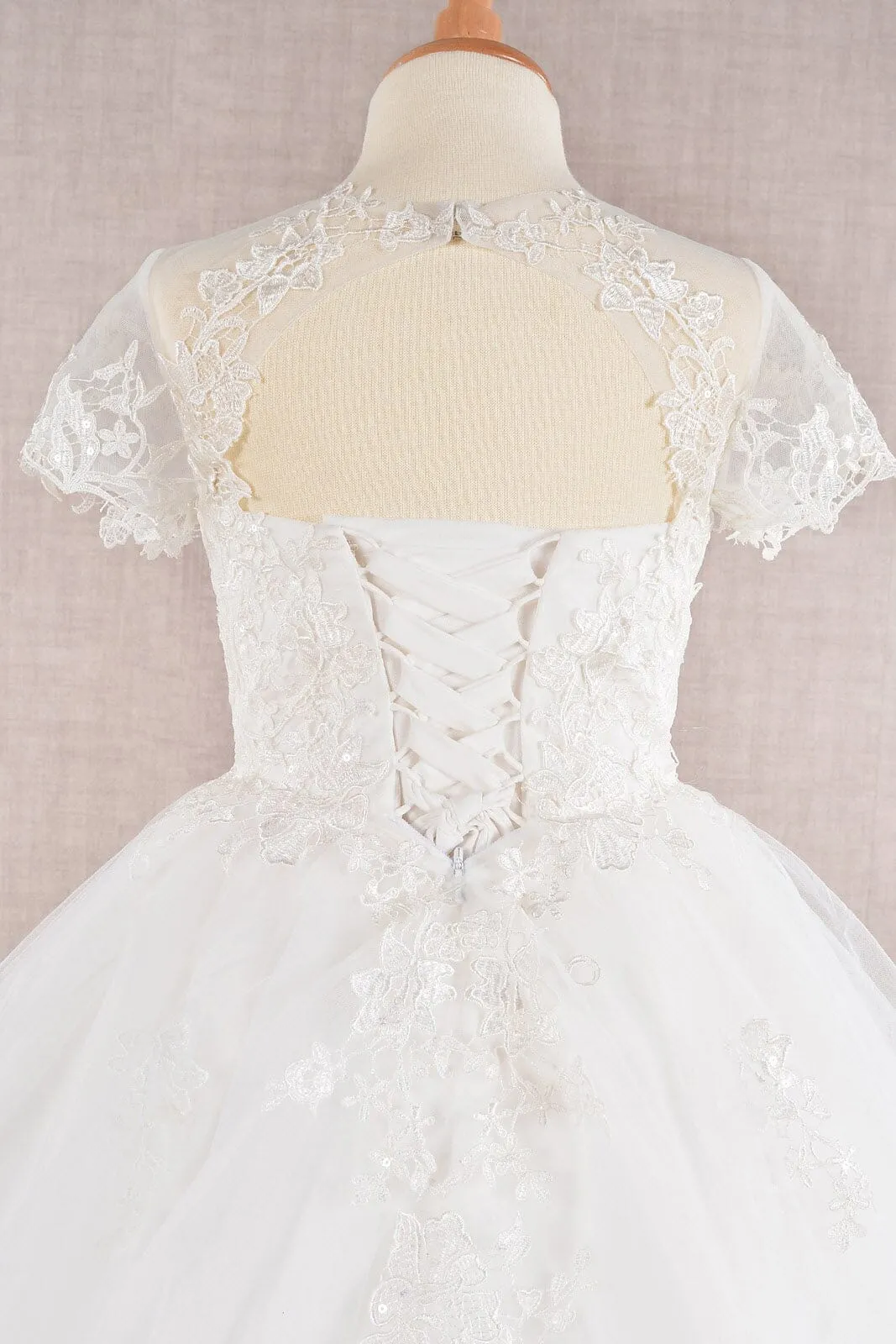 Embroidered Girls Short Sleeve Gown by Elizabeth K GK113