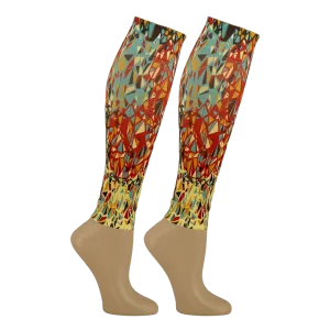 Footless Red Crystal Leg Sleeve