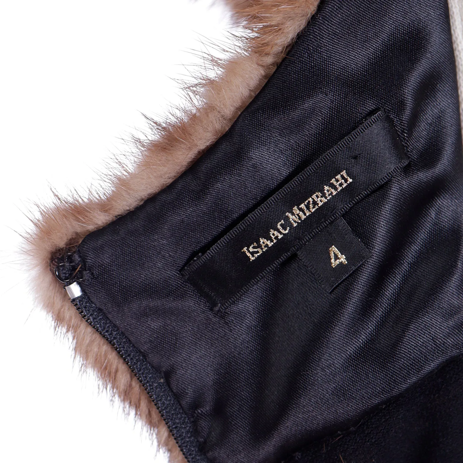 F/W 1997 Isaac Mizrahi Tiny LabelEvening Gown w Mink Fur Bodice