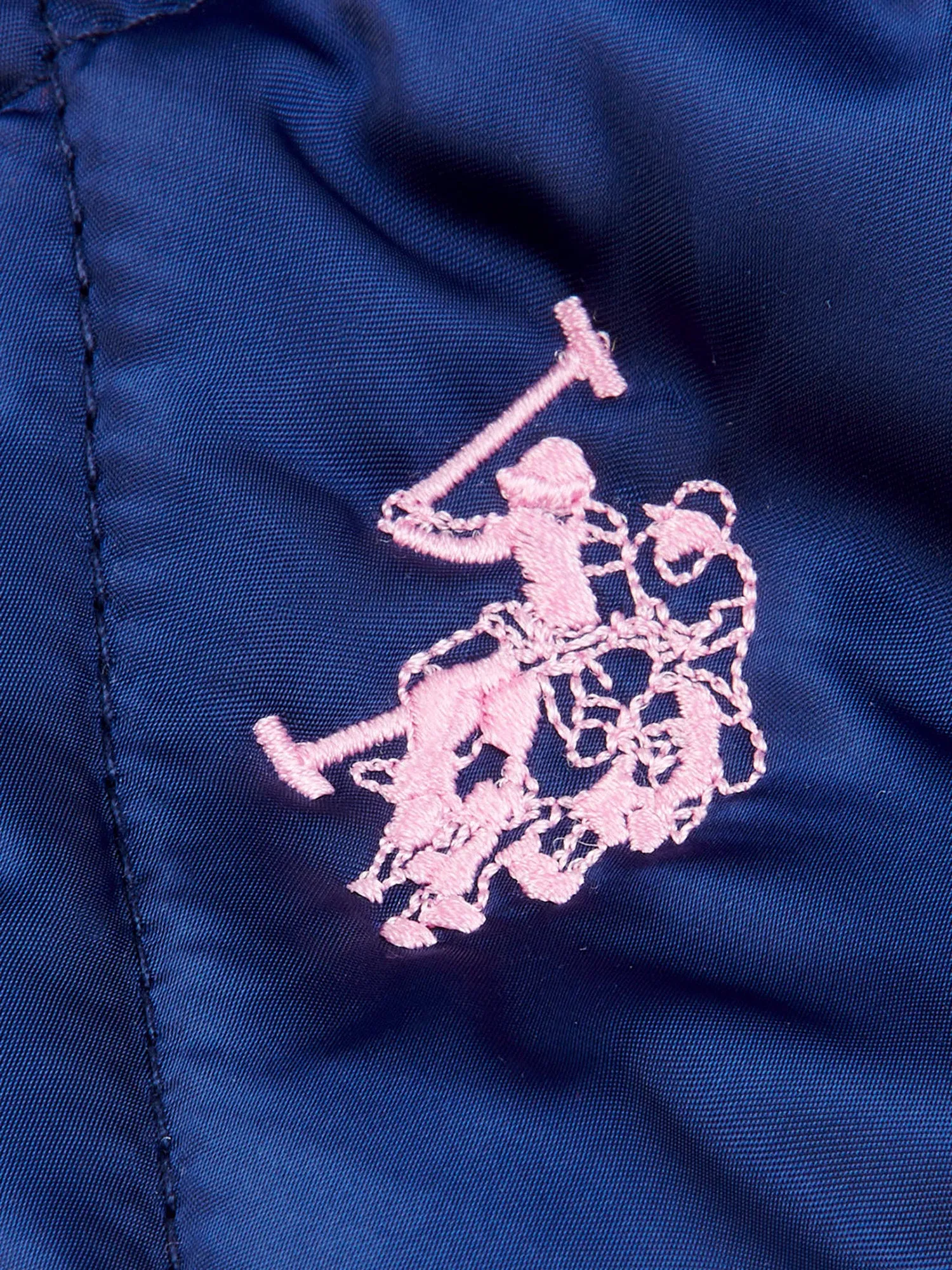 Girls Longline Puffer Gilet in Medieval Blue