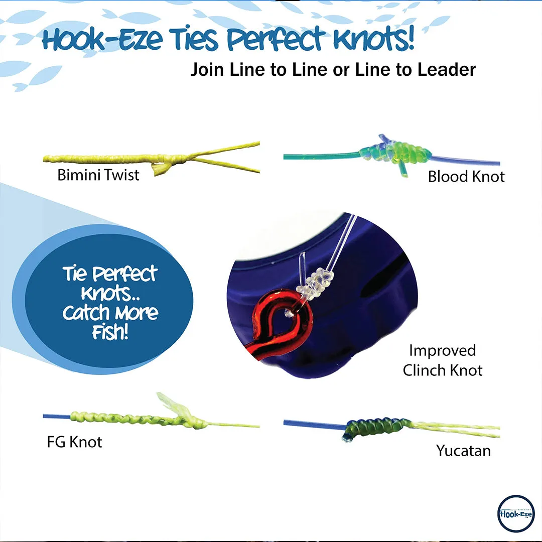 Hook-Eze Knot Tying Tool Twin Pack Triple Twin Packs Deal