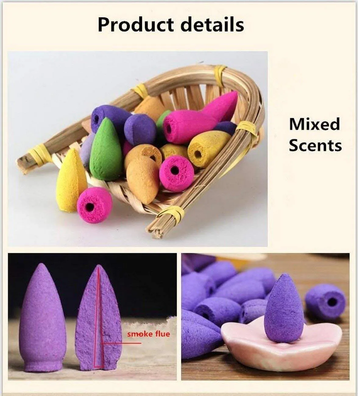 ITBeater Polyresin Ganesha Smoke Fountain Backflow Cone Incense Holder with 10 Incense Cones Decorative Showpiece with Tealight Candle Holder
