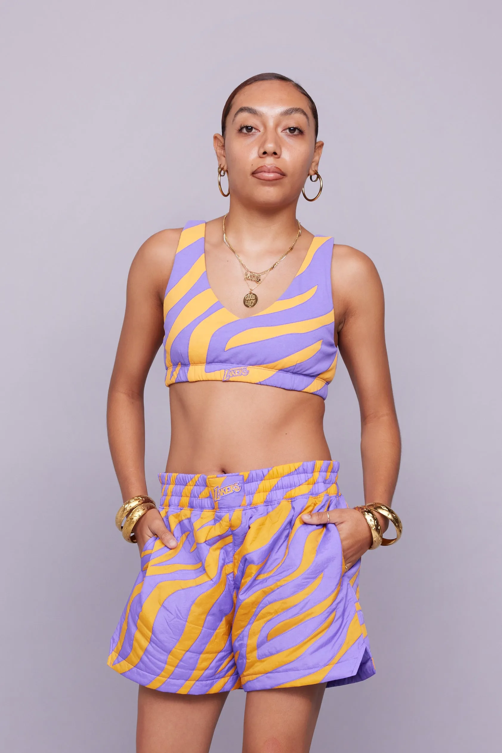 Lakers Quilted Bralette