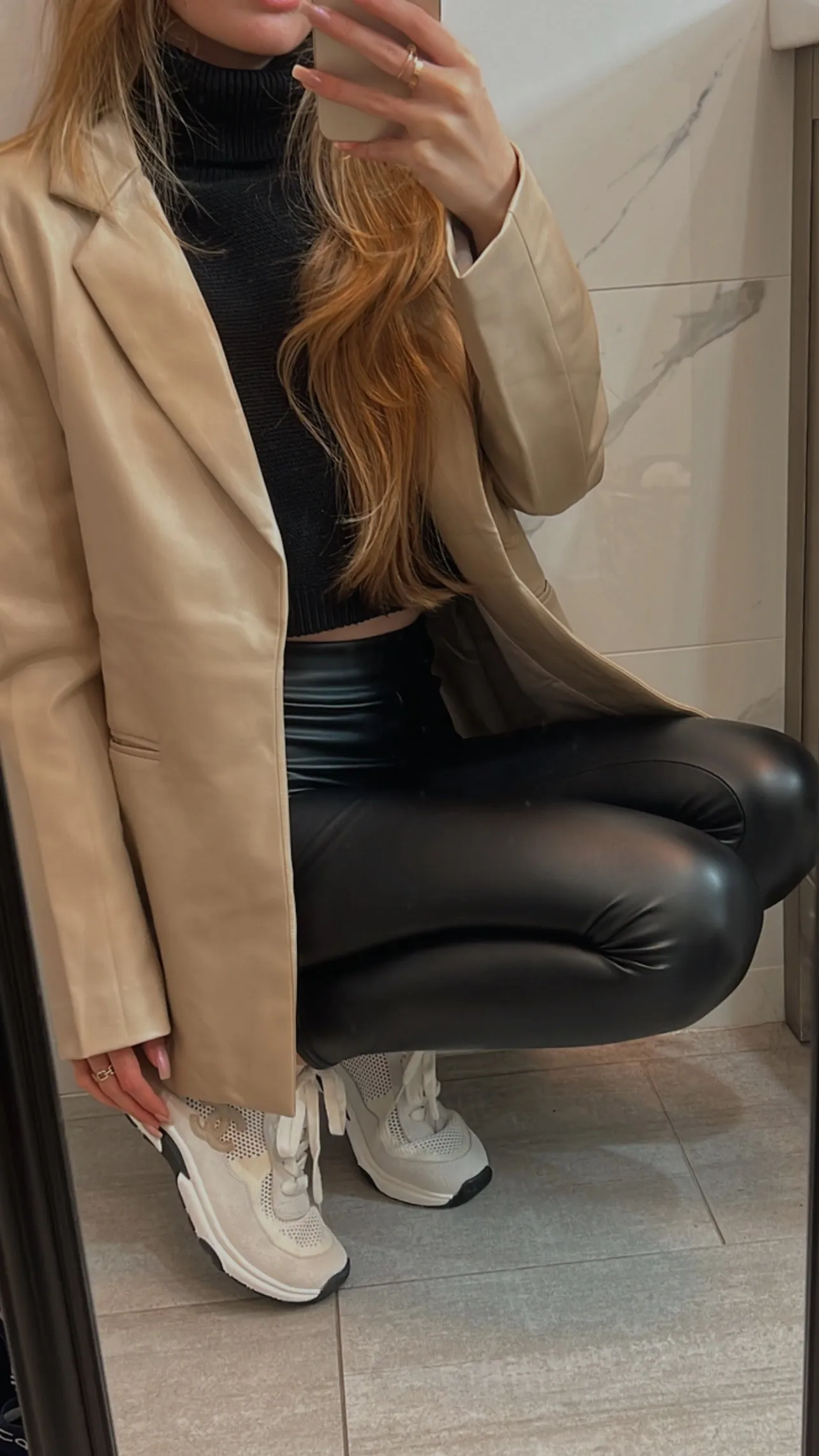 LEENA VEGAN OVERSIZED BLAZER