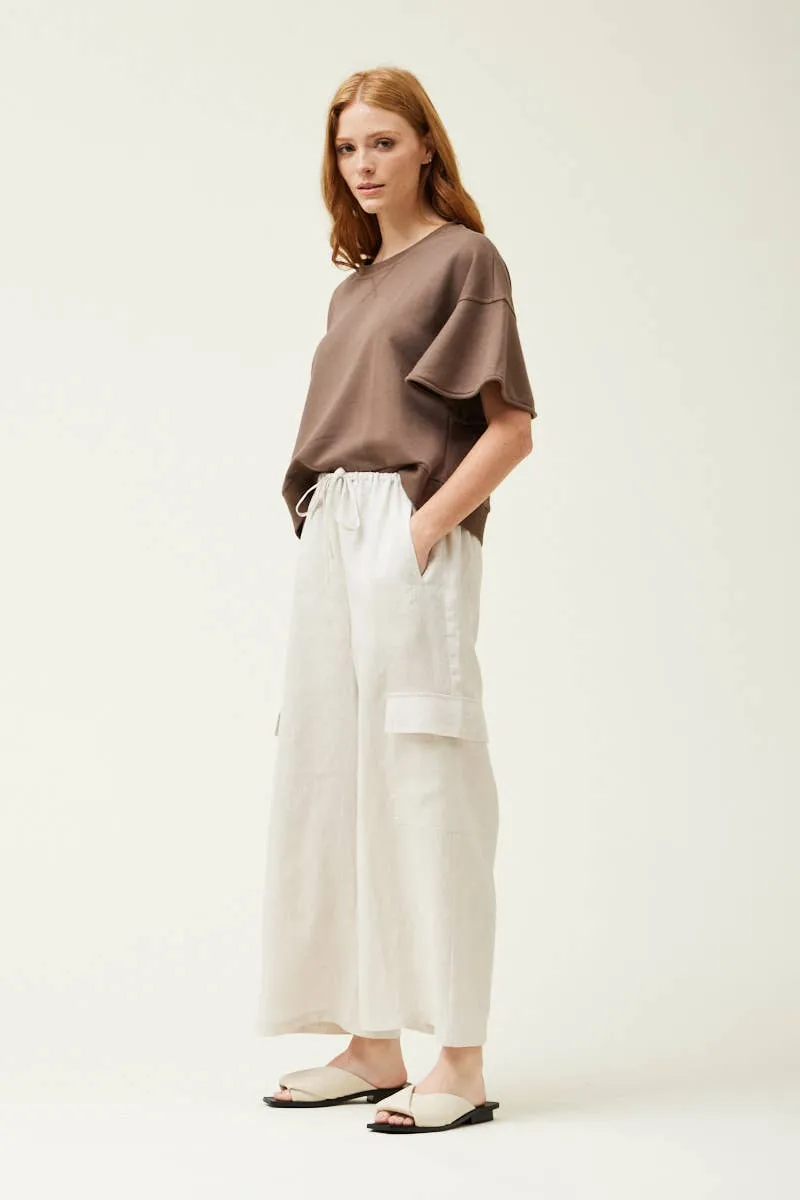 LINEN CARGO PANTS