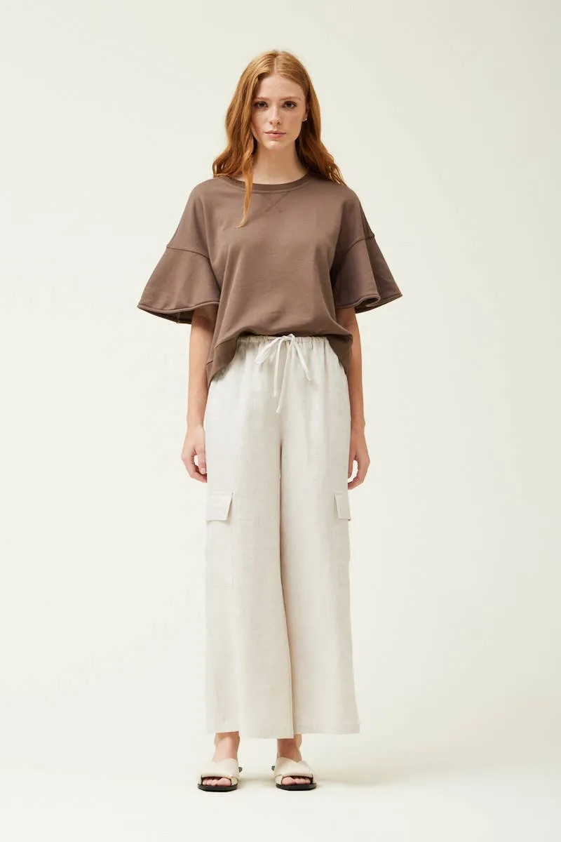LINEN CARGO PANTS