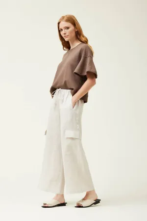 LINEN CARGO PANTS