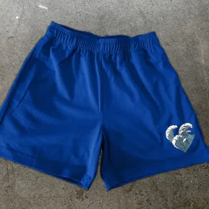 Love printed mesh sports casual shorts