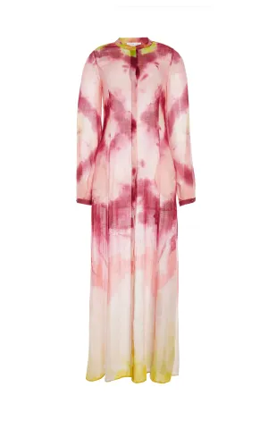 Massey Dress in Multi Tie Dye Cashmere