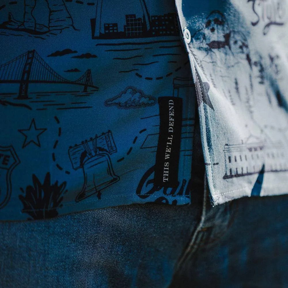 Men's Getaway Button Down - Road Trip