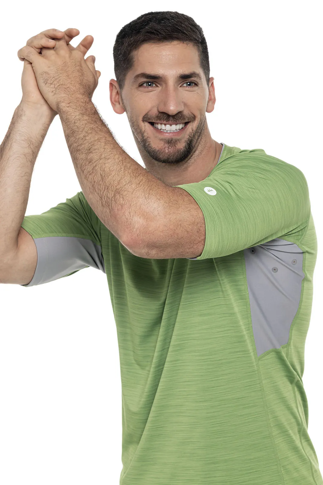 Men's Ultimate Short Sleeve Rash Guard  |  Soft Fern Line