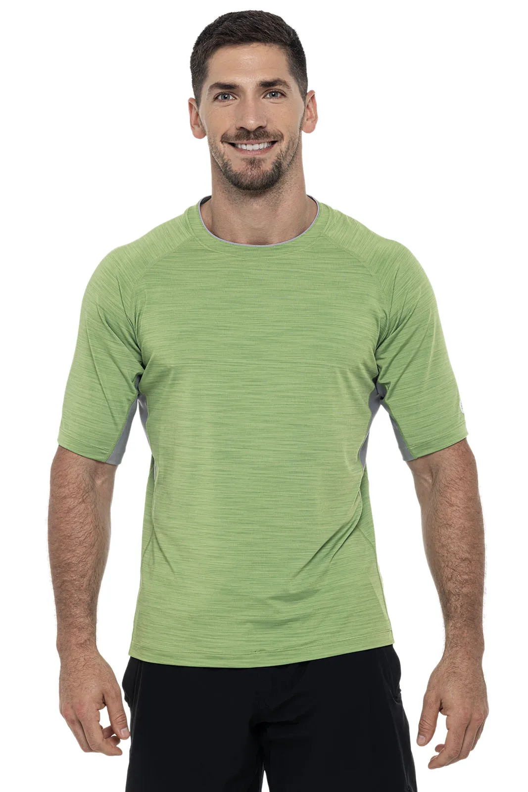 Men's Ultimate Short Sleeve Rash Guard  |  Soft Fern Line