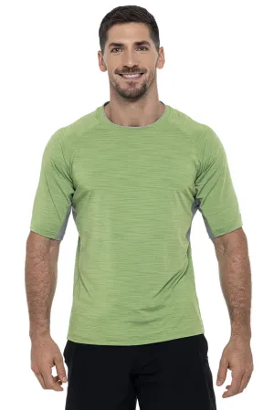 Men's Ultimate Short Sleeve Rash Guard  |  Soft Fern Line