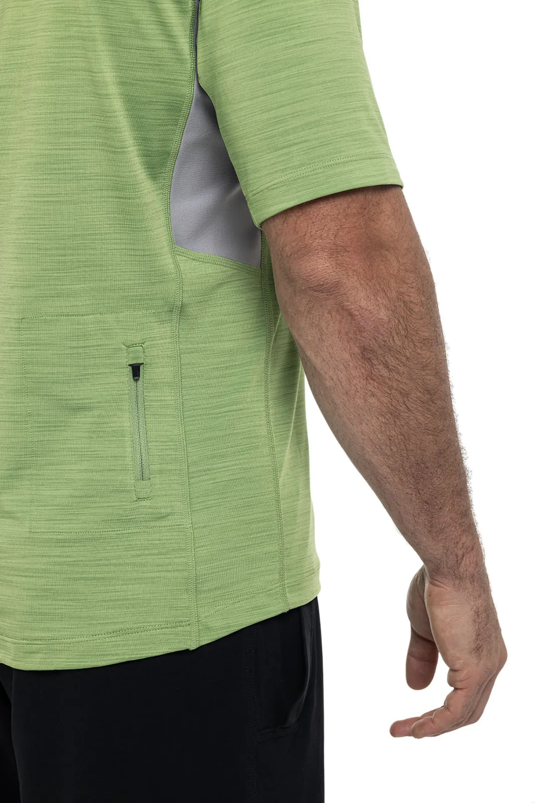 Men's Ultimate Short Sleeve Rash Guard  |  Soft Fern Line